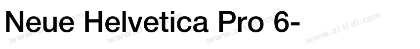 Neue Helvetica Pro 6字体转换